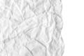 Recycled Crumpled White Paper Texture With A Torn Edge Isolated On White Background - PhotoDune Item for Sale