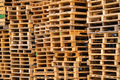 Stack of wooden pallet. Industrial wood pallet at factory warehouse. Cargo and shipping concept. - PhotoDune Item for Sale