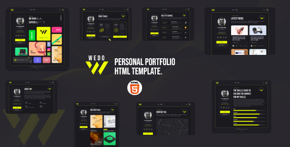 Wedo – Personal Portfolio HTML Template
