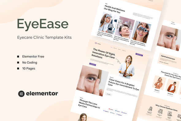 EyeEase – Eyecare Clinic Template Kits