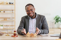 American African Lawyer or Real Estate Agent explain insurance detail to client, to legally for the - PhotoDune Item for Sale