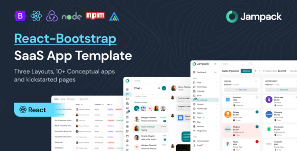 Jampack - Powerful React-Bootstrap SaaS App Template