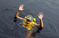 Happy young boy swimming in lake - PhotoDune Item for Sale