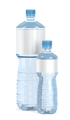 Small and big water bottles on white - PhotoDune Item for Sale