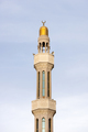 Minaret of the mosque against blue skies in Abu Dhabi, UAE - PhotoDune Item for Sale