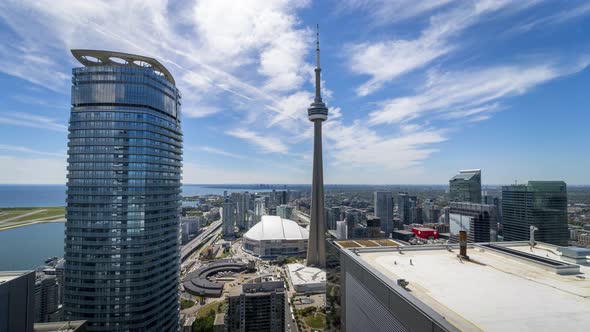 Toronto, Ontario, Canada - Downtown City Buildings and Traffic