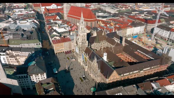 Beautiful Munich Panoramic Architecture in Bavaria Germany