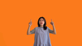 Asian woman pointing finger inviting click here - PhotoDune Item for Sale