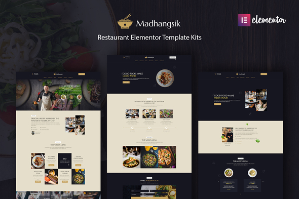 Madhangsik – Restaurant Elementor Template Kit