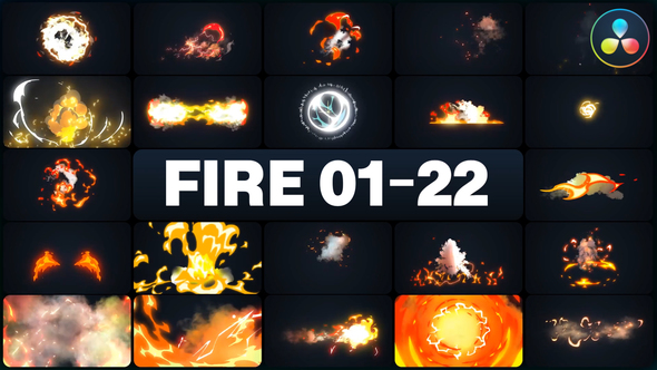 Advanced Fire Elements for DaVinci Resolve