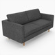 Loveseat - Grey - 3DOcean Item for Sale