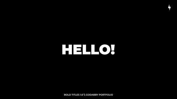 Bold Titles 1.0 | FCPX alt