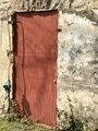 Old wooden red door side of barn  - PhotoDune Item for Sale