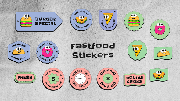 Fastfood Stickers