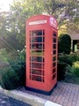 Red telephone booth on sidewalk  - PhotoDune Item for Sale