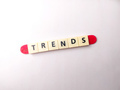 Toys word with the word TRENDS on a white background - PhotoDune Item for Sale