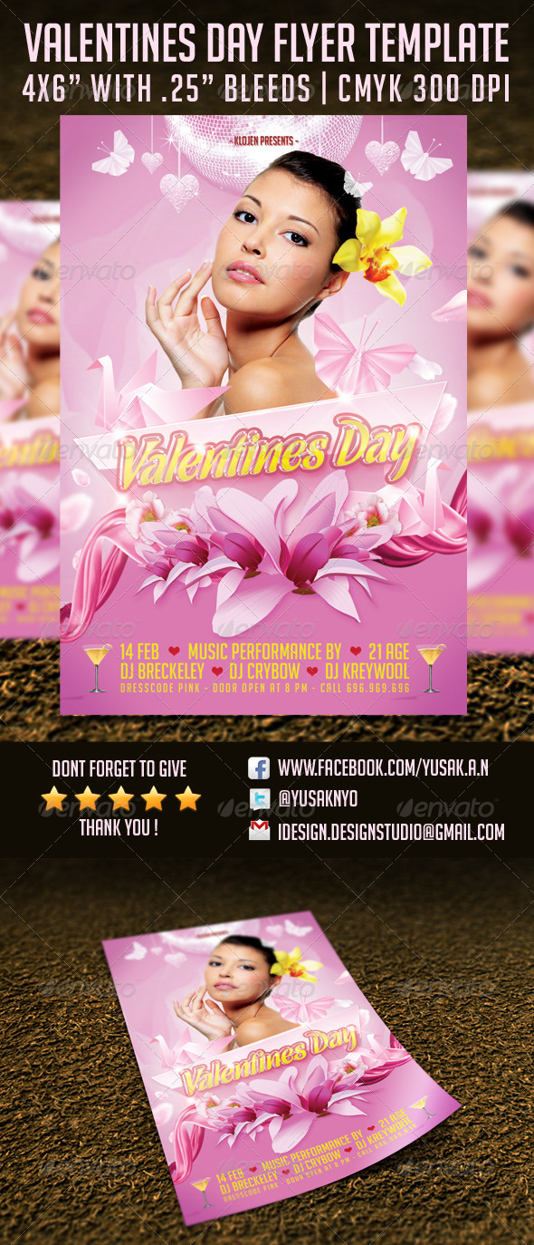 Valentines Day Flyer Template