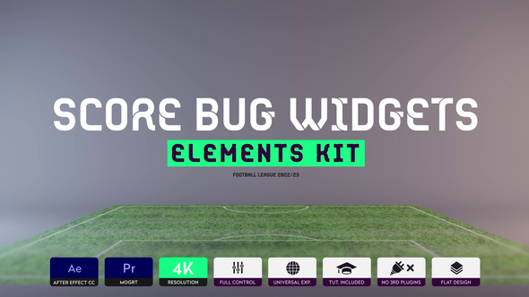 Score Bug Widegets | MOGRT For Premiere Pro Files Included
