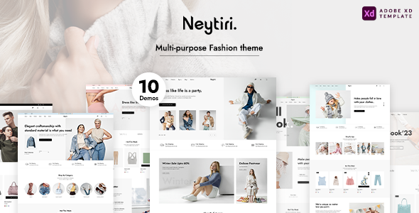 Neytiri - Multipurpose Fashion Shop Adobe XD