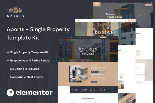 Aports - Single Property Elementor Template Kit