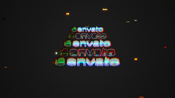 Modern Glitch Logo alt