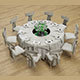 Wedding Dinner Table - 3DOcean Item for Sale