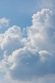 white cumulus clouds on blue sky weather and nature. rain and thunderstorm - PhotoDune Item for Sale