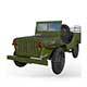 Military Jeep Low Poly - 3DOcean Item for Sale