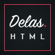 Delas - Dark Minimalist Blogging HTML Template - ThemeForest Item for Sale
