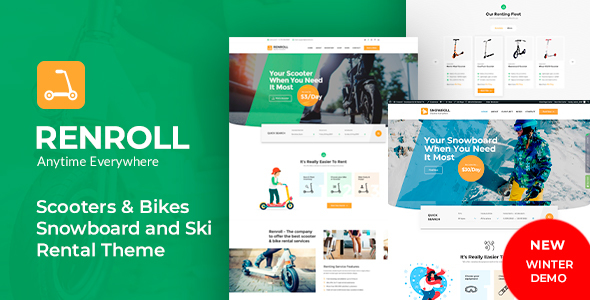 Renroll – Scooter & Bike Rentals Theme