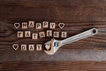 Father's day poster on old wooden board - PhotoDune Item for Sale