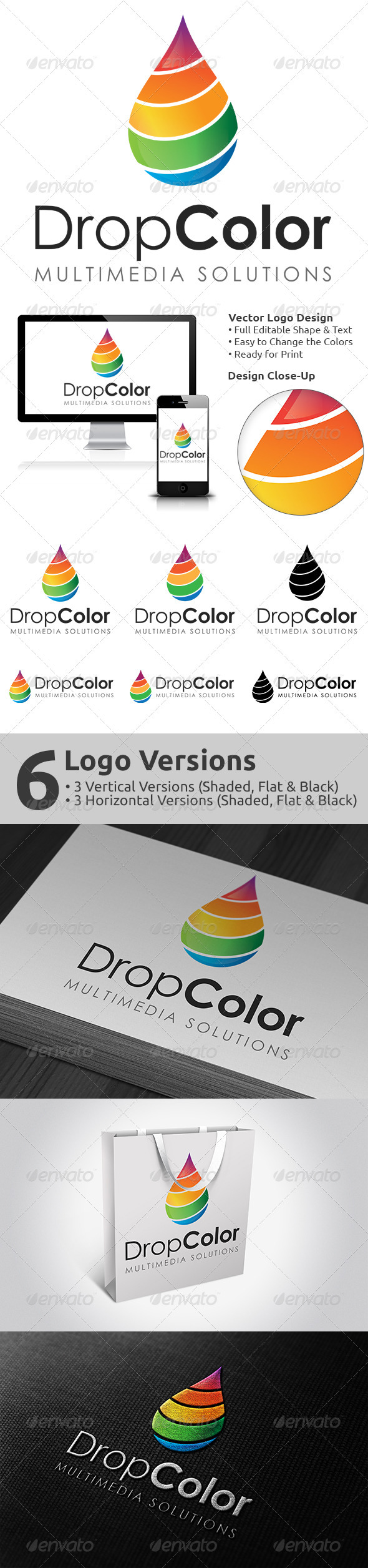 DropColor Logo Design