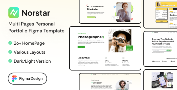 Norstar | Personal Portfolio Figma Template