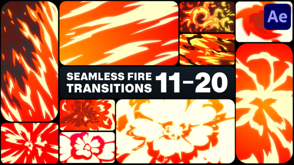 Seamless Fire Transitions for After Effects
