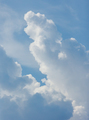 white cumulus clouds on blue sky weather and nature. rain and thunderstorm - PhotoDune Item for Sale