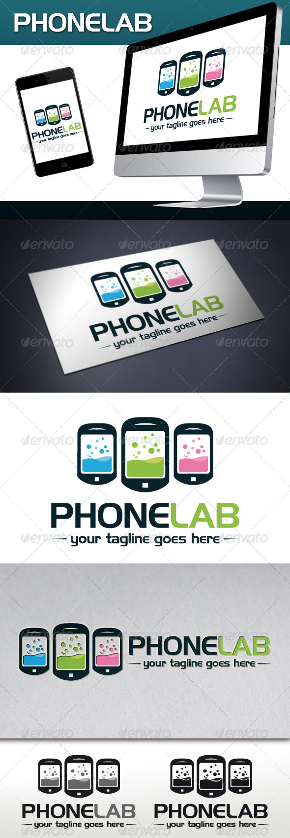 Phone Lab Logo Template