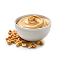 Peanut butter on white backgrounds. Healthy food ingredient. Generated AI - PhotoDune Item for Sale