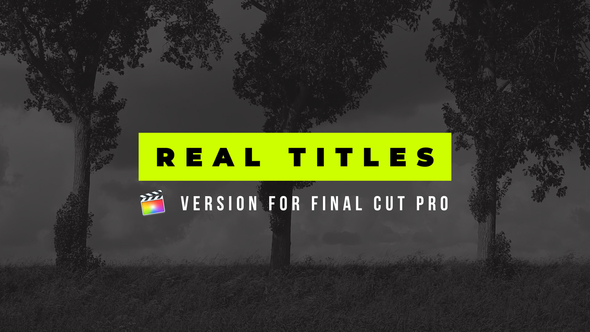 Really Titles | Final Cut Pro X alt