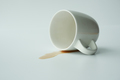cup of coffee spilled on white background  - PhotoDune Item for Sale