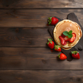 Homemade panecake with strawberry jam - PhotoDune Item for Sale
