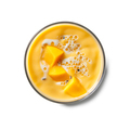Mango fruits  smoothies in glass flat lay - PhotoDune Item for Sale