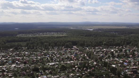 There are many residential houses and households in nature of Ural