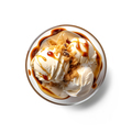 Vanilla ice cream with caramell topping - PhotoDune Item for Sale