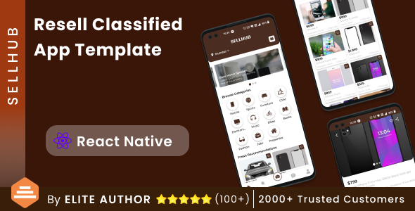 Classifieds App Template in React | Re-seller App | Buying Selling App | Online Selling App| SellHub