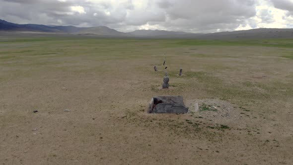 Deerstone Steles in the Mongolia Steppe