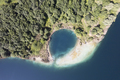 Particular aerial view of the Accesa lake Grosseto - PhotoDune Item for Sale