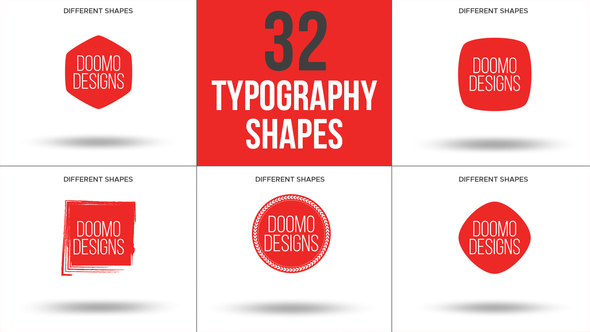 32 Typography Shapes