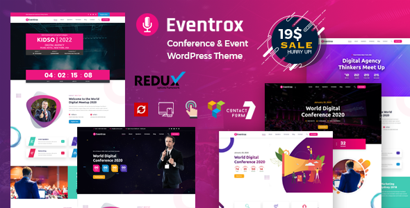 Eventrox - Conference and Event WordPress Theme