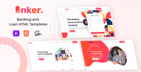 Bnker. – Banking and Loan HTML Templates + RTL