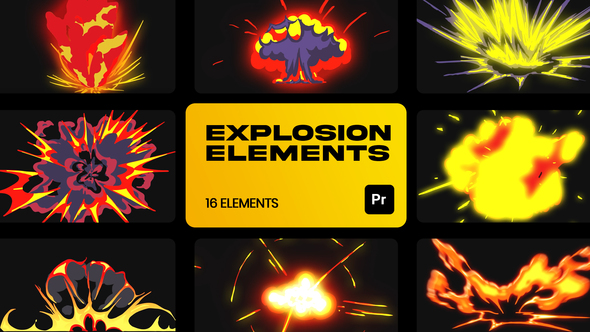 Explosion Cartoon VFX for Premiere Pro